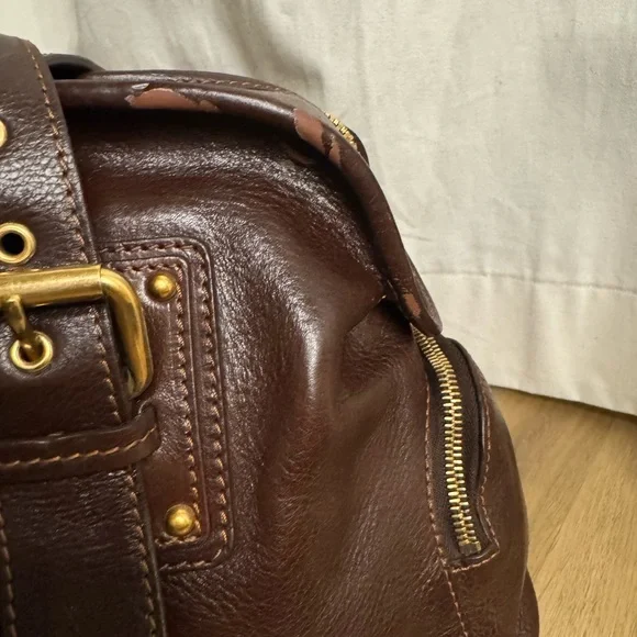 Vintage Marc Jacob Brown Patti Satchel Leather Bag - Picture 11 of 16